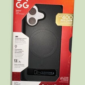 Apple Black iPhone 17 Case with Kickstand